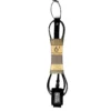 7" SLATER DESIGNS REGULAR SURFBOARD LEASH (Black/Black, 7'0")(SW)