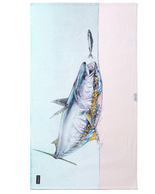 LEUS AMADEO BACHAR YELLOWTAIL BEACH ECO TOWEL 1 LEUS AMADEO BACHAR YELLOWTAIL BEACH ECO TOWEL