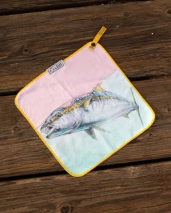 LEUS AMADEO BACHAR YELLOWTAIL FISHING ECO TOWEL -Dakine Surfing Store leus fishingtowel abachar yellowtail5 41313.1673632287